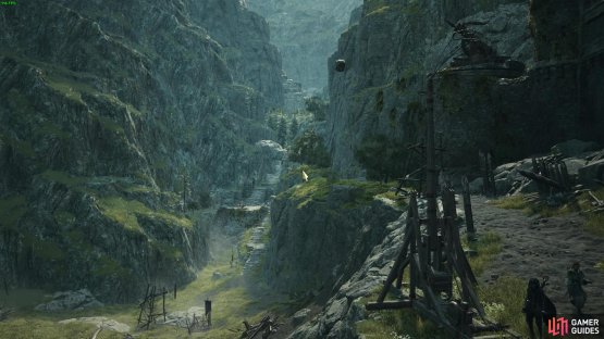 Use the Trebuchet on the road to the Ancient Battlefield Castle to destroy a boulder to get a Seeker&rsquo;s Token.