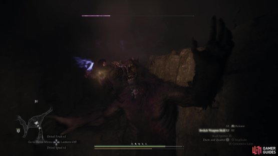 In the second half of the Cavern of the Forsaken you&rsquo;ll need to do battle with an ogre in a ravine.