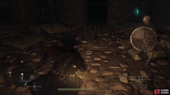 Get too close to the ornate chest in the dungeon and some skeletons will appear!