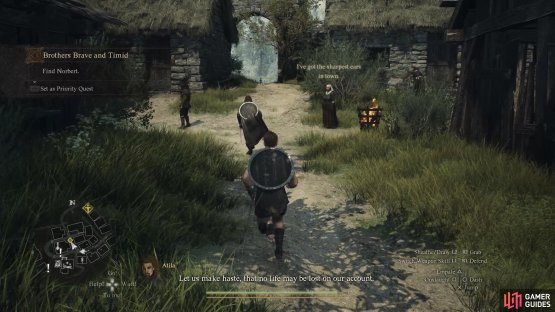 This is a time-sensitive quest, so you need to follow Ian immediately to ensure success.