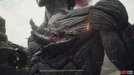 You&rsquo;ll find other ledges near the crystal weak points on the Gigantus&rsquo; body.