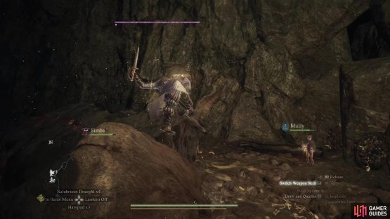 Enter Cliffside Cave and you can choose to fight a Chimera - target the goat head first to squelch its spellcasting.