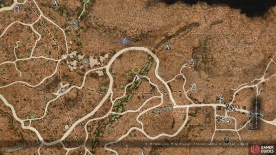 The location of the secret house where Empress Nadinia can be found.