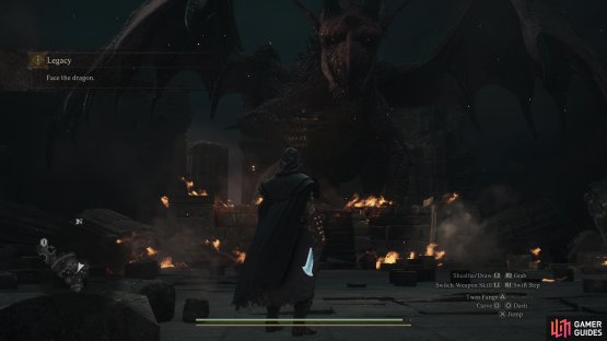 after which the Dragon will force you to make a choice - flee and survive, or fight and meet your fate.