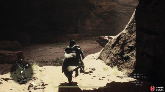 Chase one of the bandits, Hugo, into some caves,