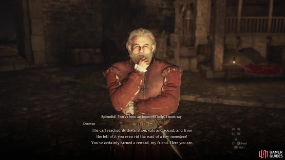 then report to Donovan to complete the quest.