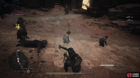 After crossing the border you&rsquo;ll need to fight some Battahli guards. Equip your gear and go all-out, but don&rsquo;t count on your pawns to provide much assistance.