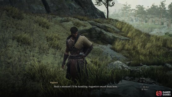 A mercenary from Bakbattahl known as Raghnall will show up along the road.