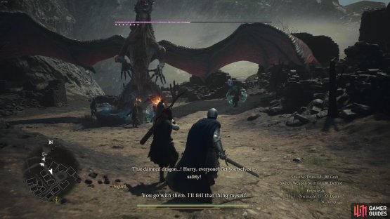 Join the villagers and defeat or repel the dragon from Melve.