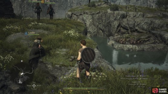 Look over the river just northwest of Melve to find the Saurian Nest.
