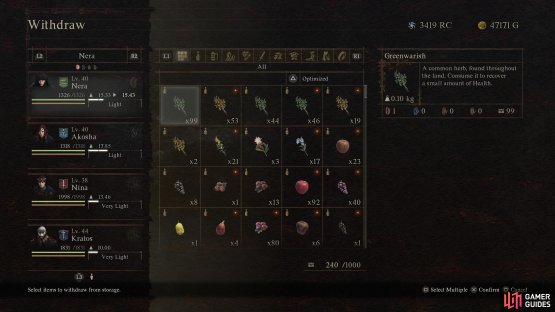You can only store 99 of any item in any one inventory window - including your stash.