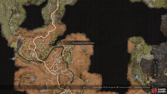 The Wasteland Griffin&rsquo;s Nest is further up the road to the east from where you find Fulvio.