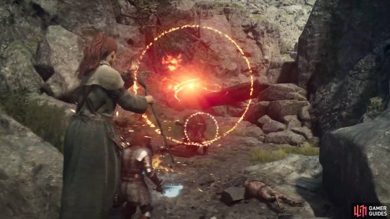 The Mage can use a variety of elemental spells and even hover in the air when casting them.