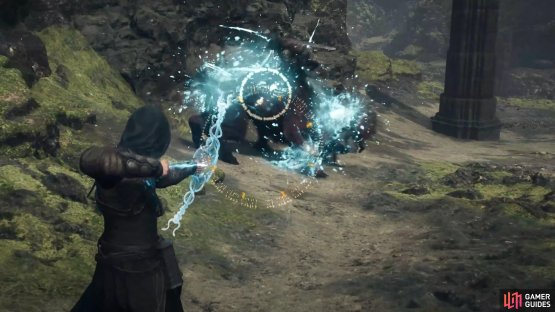 Elemental attacks like Ice, Fire, and Ricocheting Arrows, can all exploit weaknesses large enemies have.