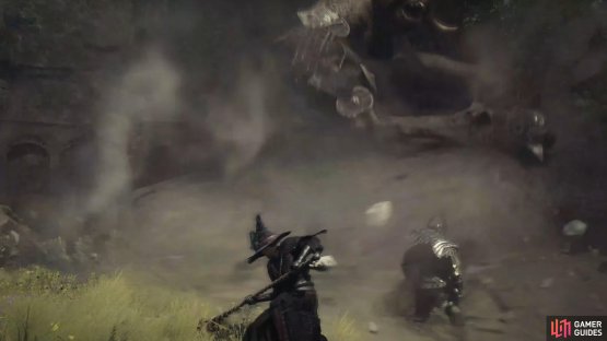The Sorcerer can conjure up large duststorms to disorient large enemies.