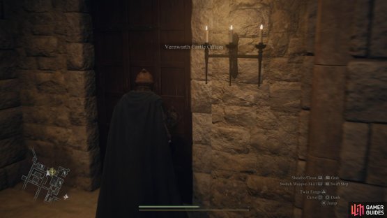 The door to the office is just next to Sven’s chambers.