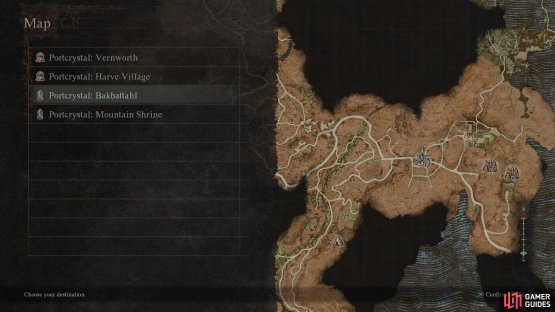 you can then use them to fast travel to any of the Portcrytals you&rsquo;ve interacted with.