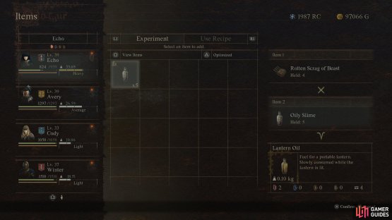 Rotten items are better used to combine into new items rather than to simply sit in your inventory.