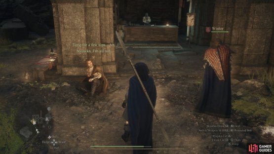 Lamond is chilling down by the hot springs. 