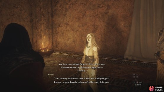 Speak to her to finish the quest.