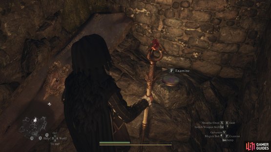 Look left of the now-fallen Cyclops, and you should find a small gap between two walls for a Seeker&rsquo;s Token.