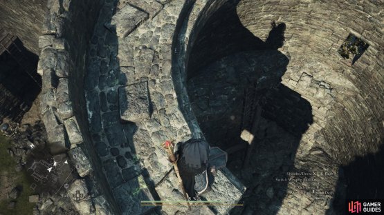 To the southeast tower, you&rsquo;ll find a Seeker Token at the bottom, along other parkour routes there to earn loot around the Ancient Battlefield Castle.