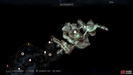 After the initial area, you can return to Sacrament at any point to repair your gear.