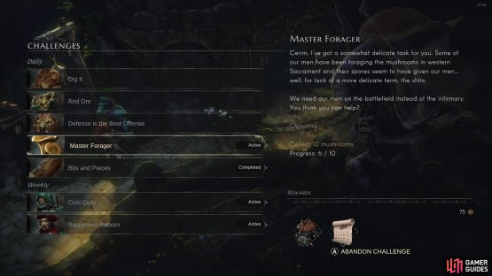 The most common challenges are simple resource fetch quests - deliver the specified quantity of resources and enjoy getting paid above market value for them.