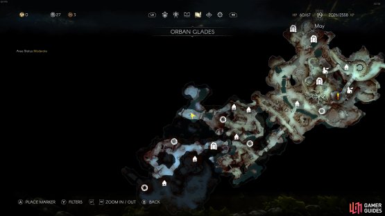 The location where the Nith Leviathan will spawn, in the Orban Glades southwest of Sacrament.
