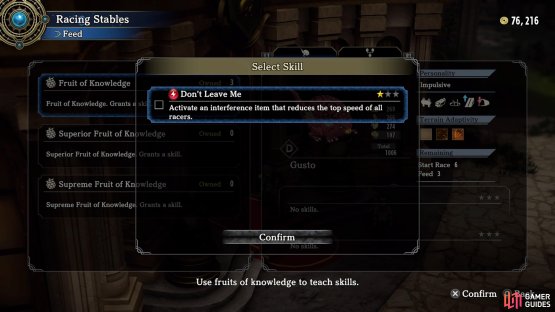 The skill you get is completely random, though, and you can only equip two at once.