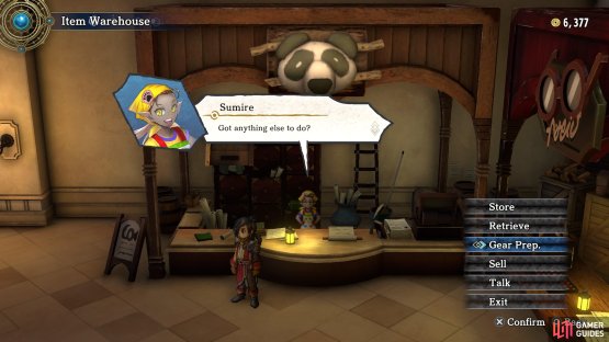 Sumire, the NPC who runs your storage, will also be able to change Runes.