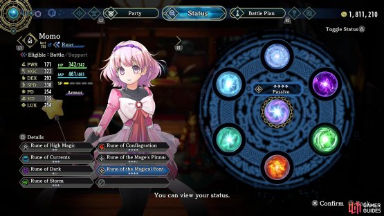 Some characters will get an exclusive Passive Rune, like Momo.