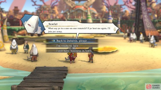 Be sure to recruit Scarlet before teleporting back to HQ.