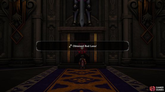 Follow the path after beating Narungarde to finally pocket the Red Lens
