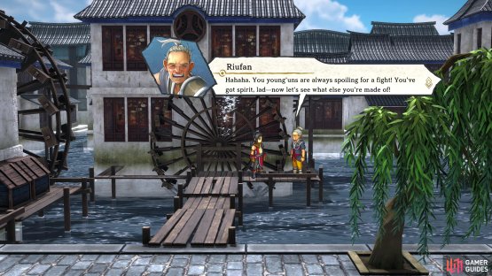 beat Riufan in a duel to acquire his services.