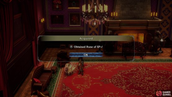 while the Rune of SP+ will allow you to start battles with more SP.