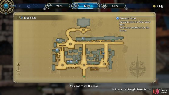 Go to the right side of Eltisweiss to find this small passage that leads to the tavern.