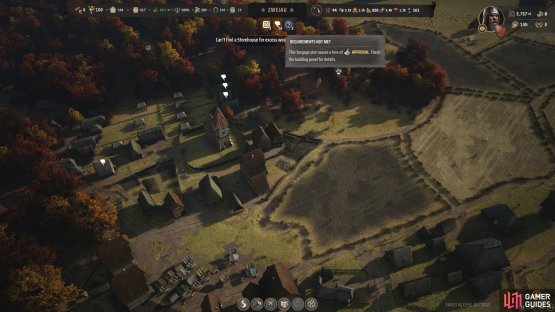 If Burgage Plots have happiness issues, hover over the thumbs-down icon, and see what concerns they have.
