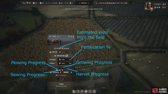 When you click on a field, you can see important information, crop cycles, and more.