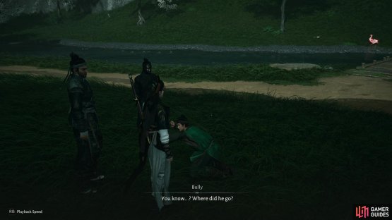 Run along the road west from Heavenly Pier and you should find Shu Shu being stopped by bullies. Time to get your just reward. Image via Gamer Guides / NetEase.