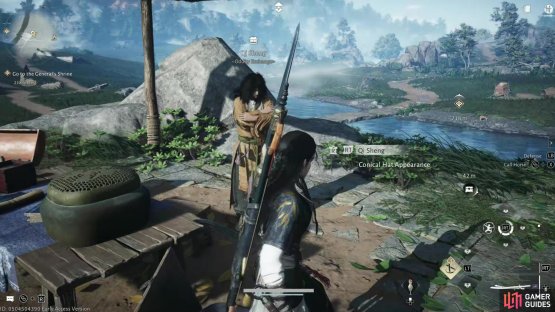 You can find the first Oddity vendor near the very first main story quest in Where Winds Meet. Image via Gamer Guides / NetEase.