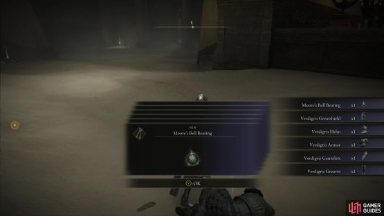 After the battle, you can search his corpse for his equipment.