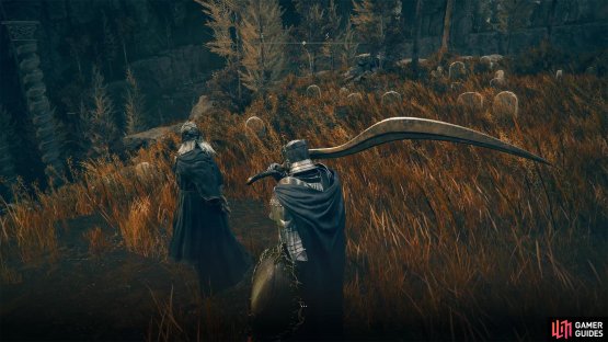 Speak to Ansbach and exhaust his dialogue.