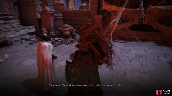 When you do, she&rsquo;ll be in Mohgwyn Dynasty Mausoleum, where you fight Mohg.