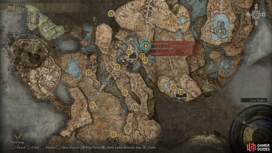 After you get through Castle Ensis, follow the path north to find a site of grace to your right.