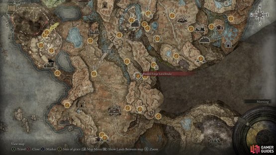 Head to the Ruined Forge Lava Intake