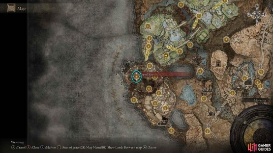 Teleport to the Spiral Rise site of Grace in Enir-Ilim.