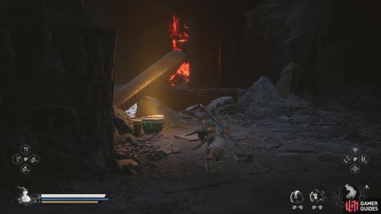 to find the eleventh Awaken Worm Wine to the left of the stairs.