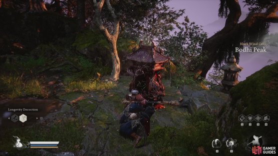 Start at the Bohdi Peak Shrine