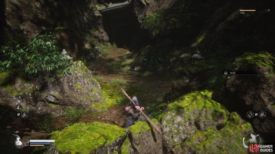 and then enter the cave to the left of the boss arena to start the horse guai quest.